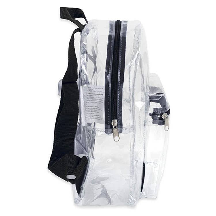 ransparent PVC waterproof small schoolbag