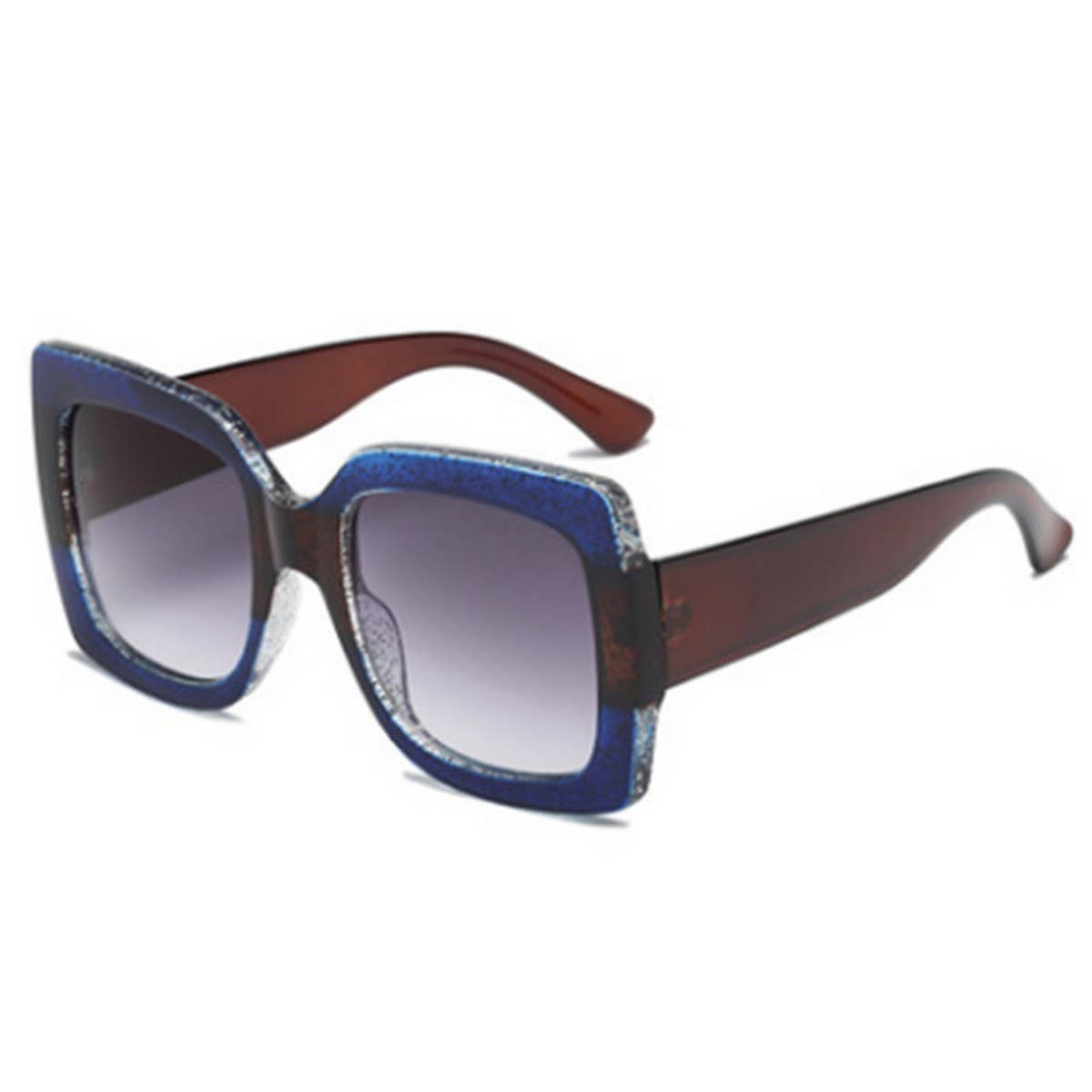 Tri-Color Oversized Ocean Lens Sunglasses