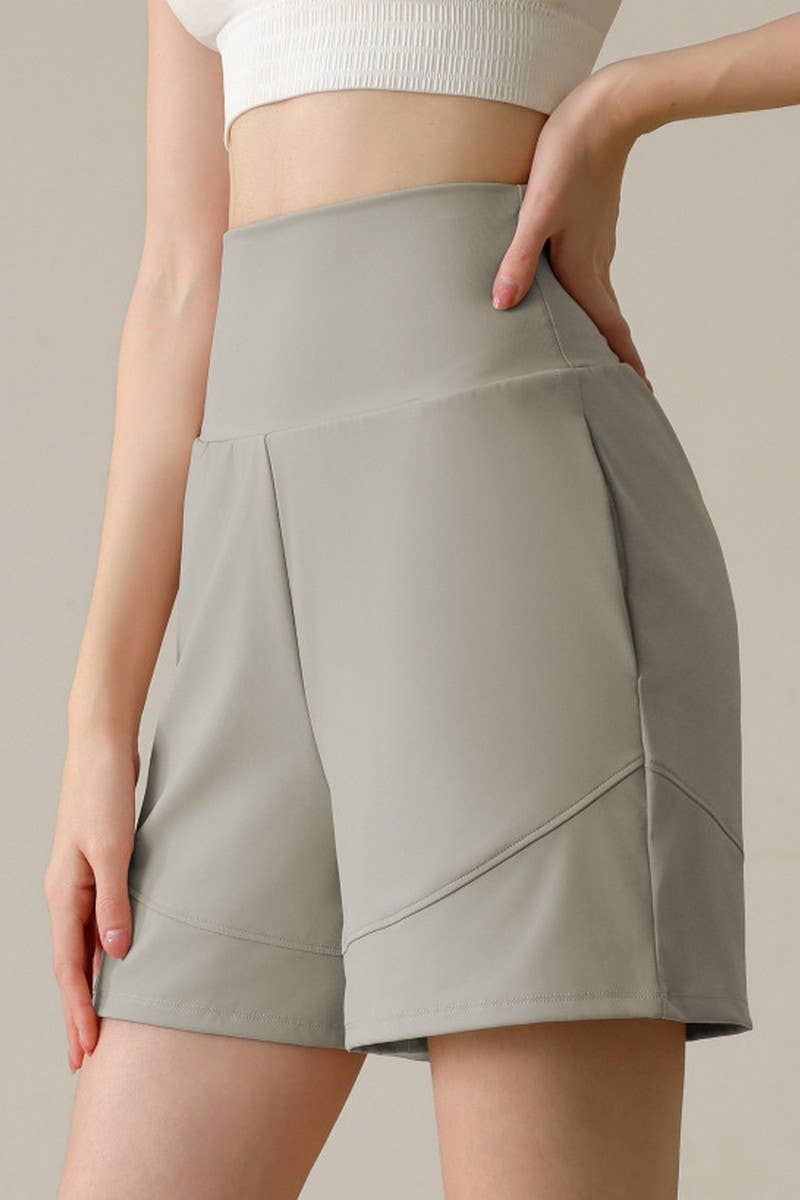 CWBSP0223_HIGH WAISTED YOGA CASUAL SPORTS SHORTS