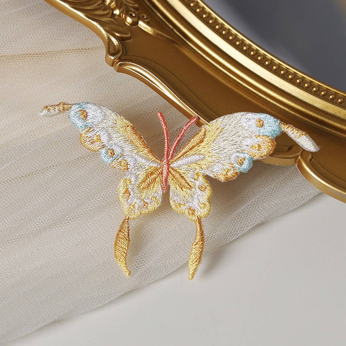 Dopamine Butterfly Embroidered Patch for Repair