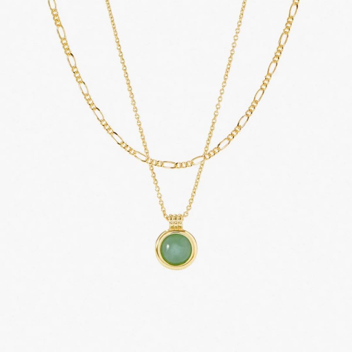 Double Star Zirconia Stacking Necklace