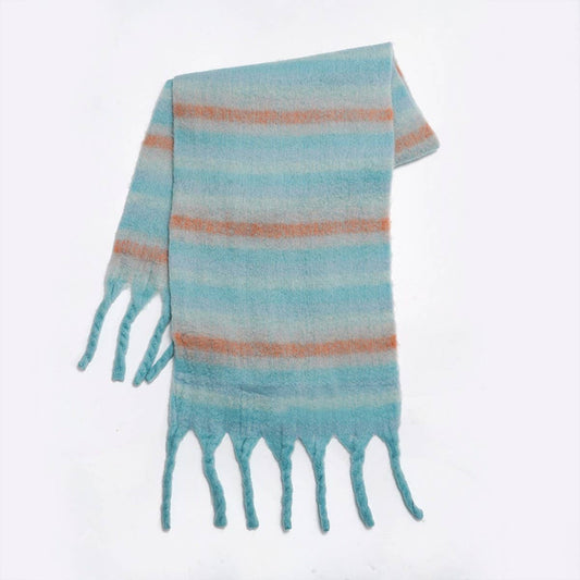 Purple Stripe Scarf - Soft Warm Wrap for Students_CWASC2374