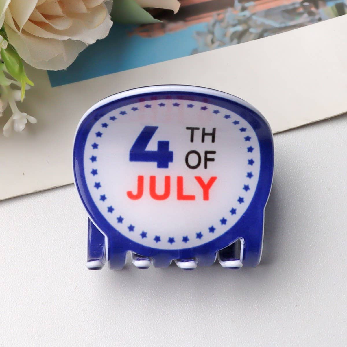CWAHA5148_NEW ARRIVAL CUTE INDEPENDENCE DAY PRINT HAIRPIN