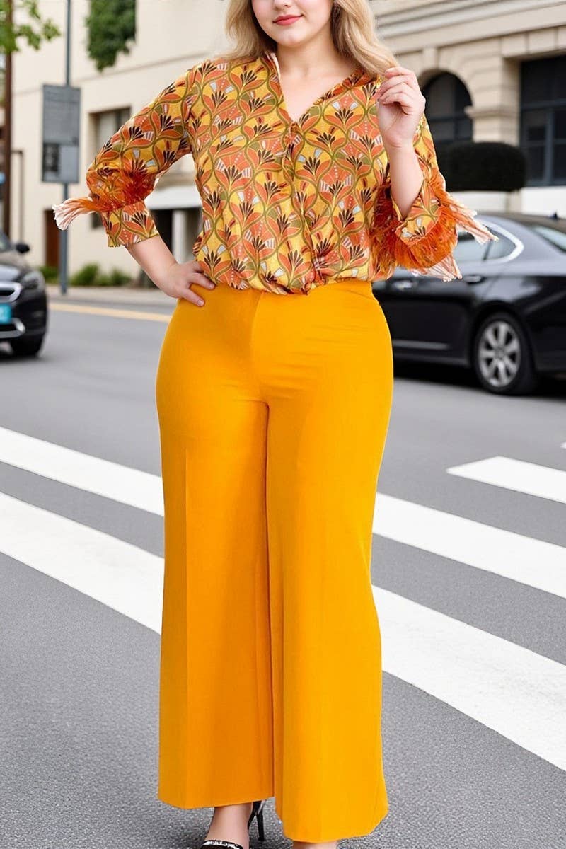 CWSTB00493_2025 FLORAL PRINT SHIRT AND WIDE LEG PANTS SET