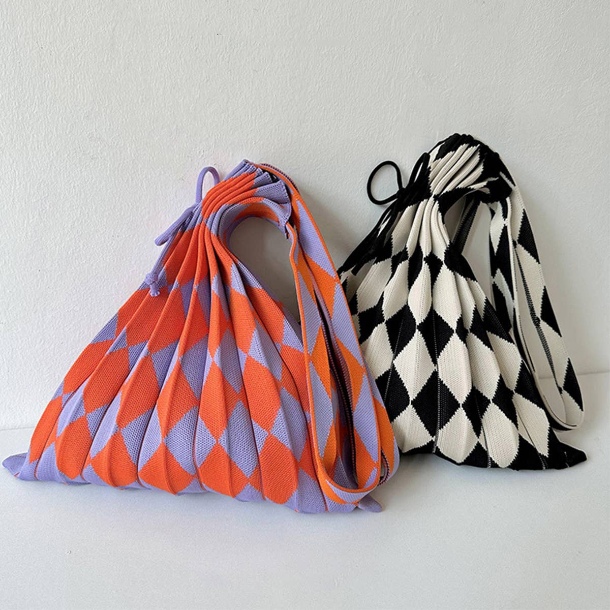 Large Knit Pleated Crossbody Shoulder Bag for Wome_CWAB1533