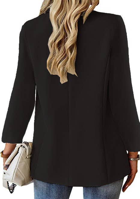 CASUAL LAPEL SLIM-FIT ONE-BUTTON SUIT JACKET