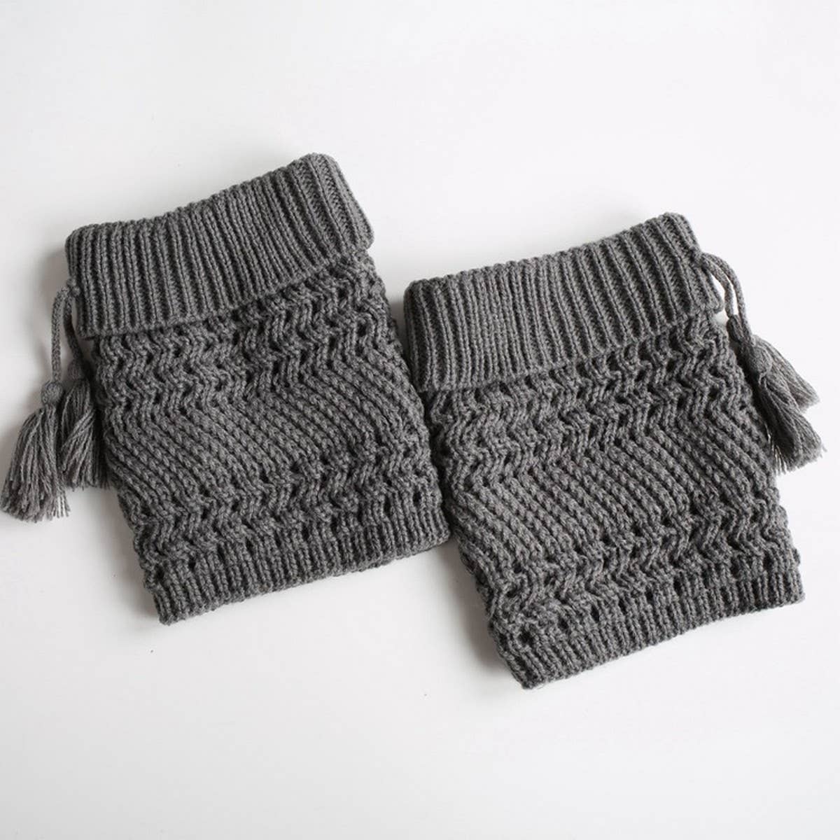 NEW CHRISTMAS FOLDED HOLE TWILL TASSEL SOCKS
