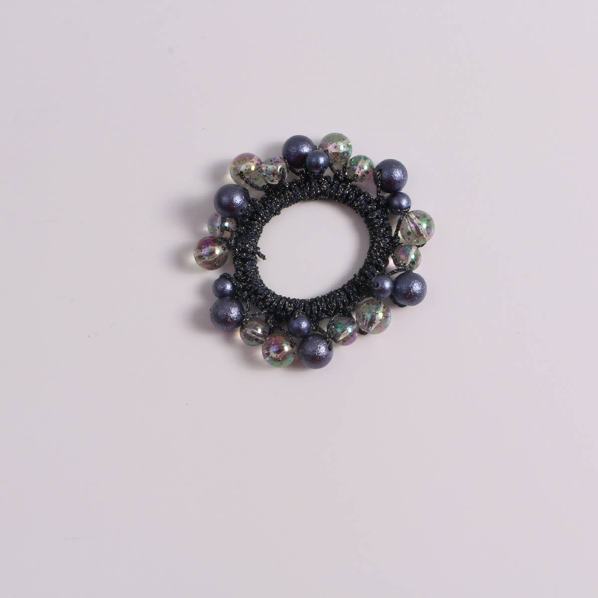 Sweet Cute Wrinkled Pearl Hair Tie Simple New Band