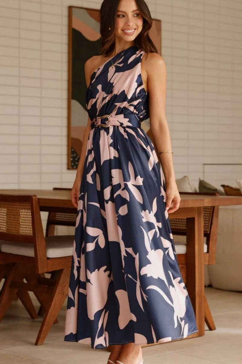 CWDMD5865_NEW SUMMER SHOULDER BELT SWING DRESS