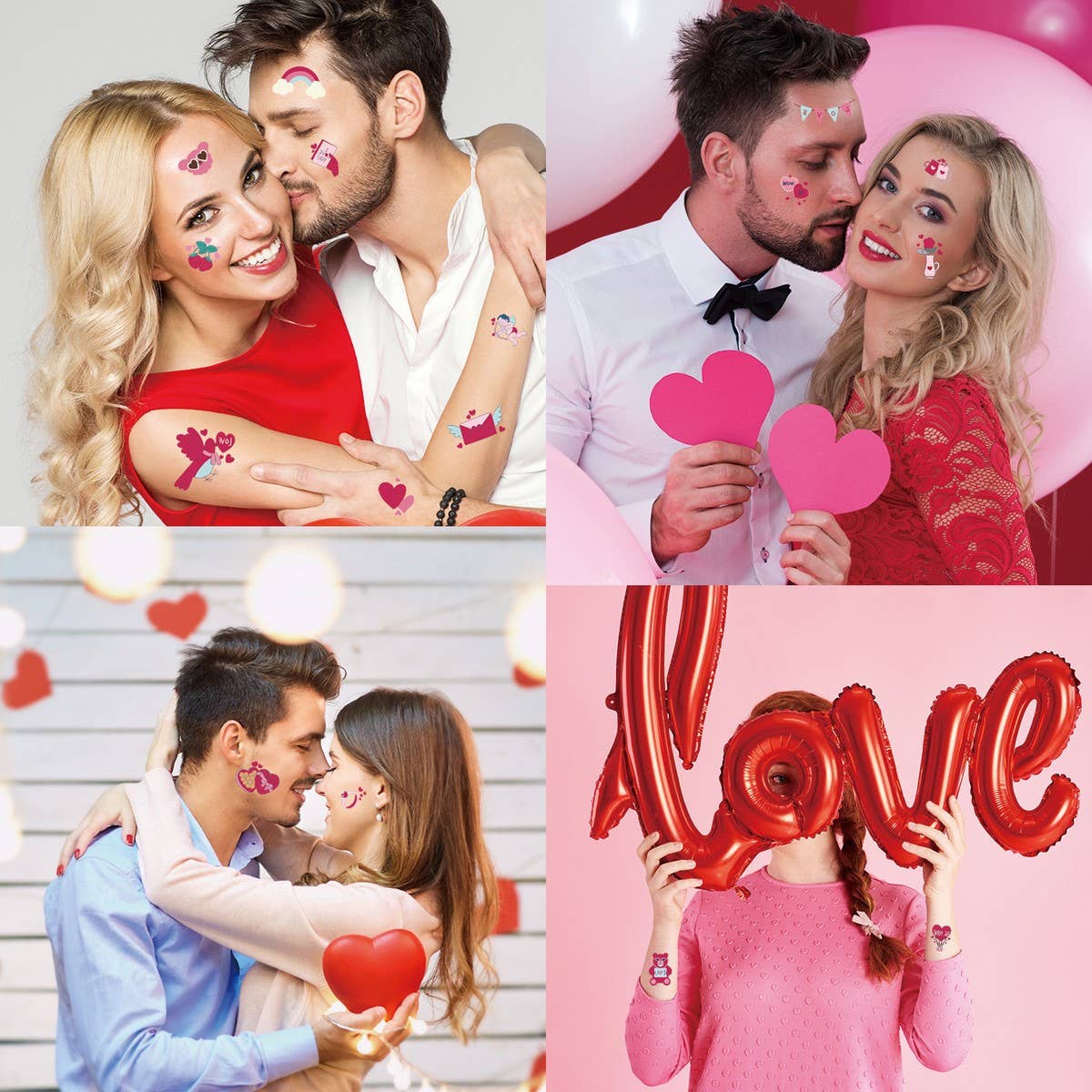 Valentine¡¯s Heart Tattoos ?Waterproof & Single Use