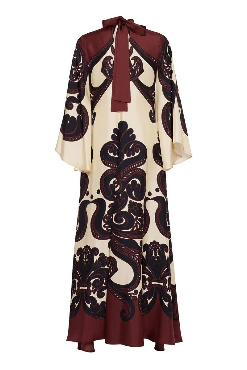 CWDMD5471_TEMPERAMENT COMMUTING CONTRAST COLOR DRESS