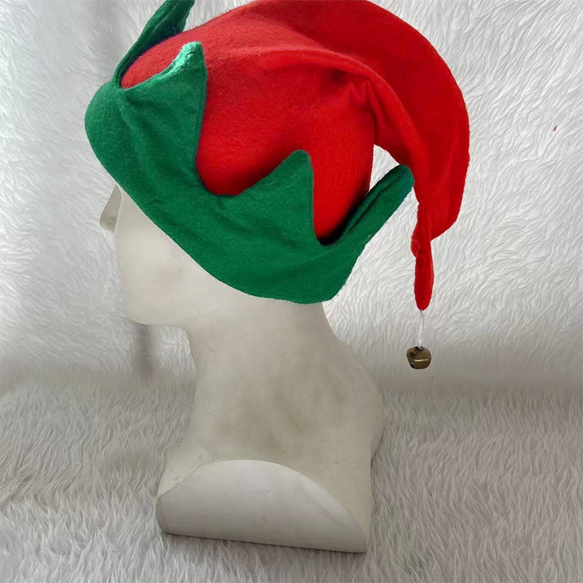CWAH4079_CHRISTMAS ATMOSPHERE BELL ELF HAT