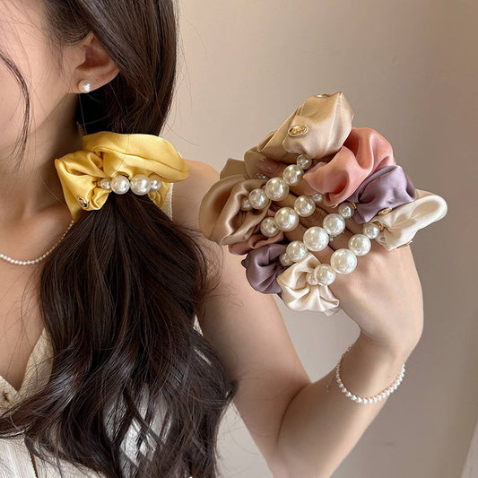 PEARL HAIRBAND LARGE SATIN HAIRBAND_CWAHA3965