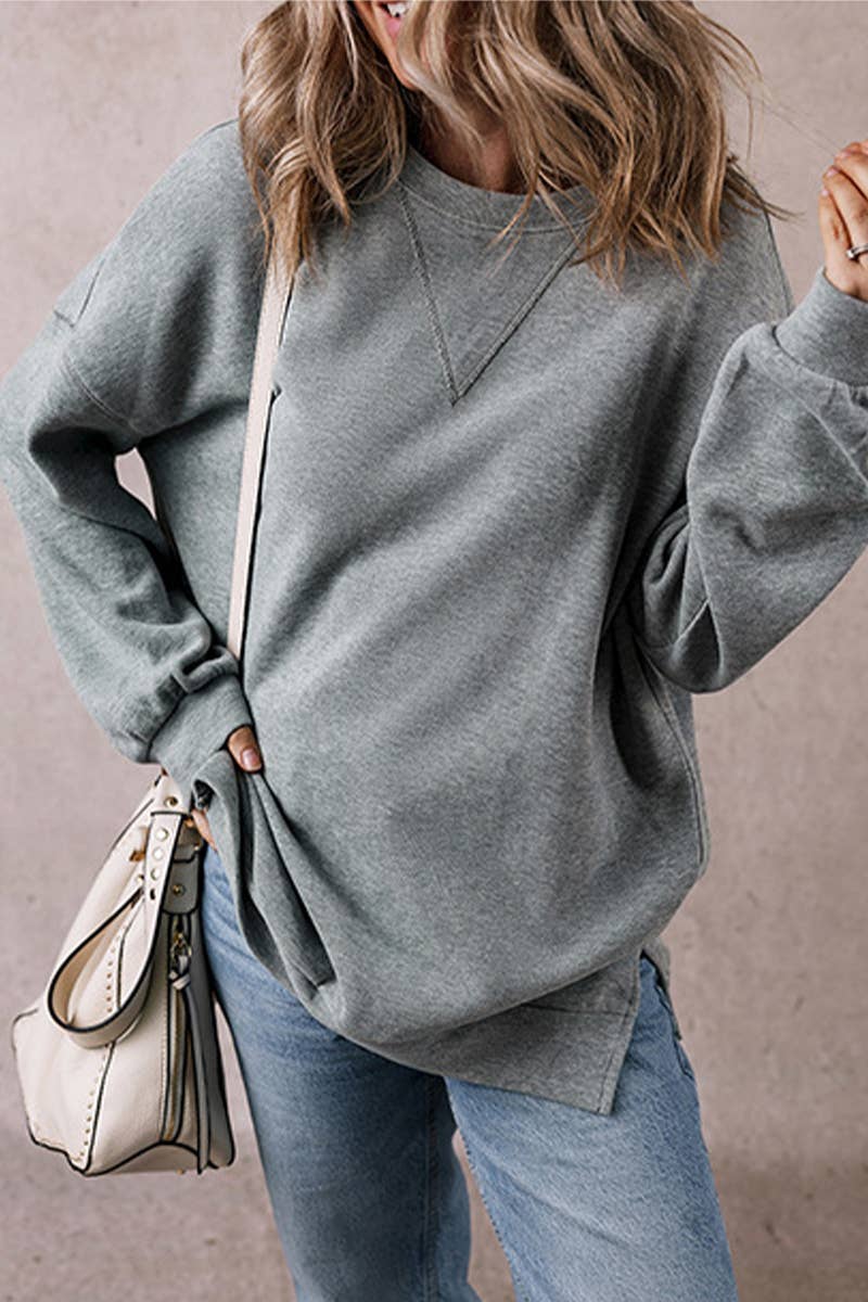 CASUAL AND SIMPLE LONG-SLEEVED PULLOVER HOODIE