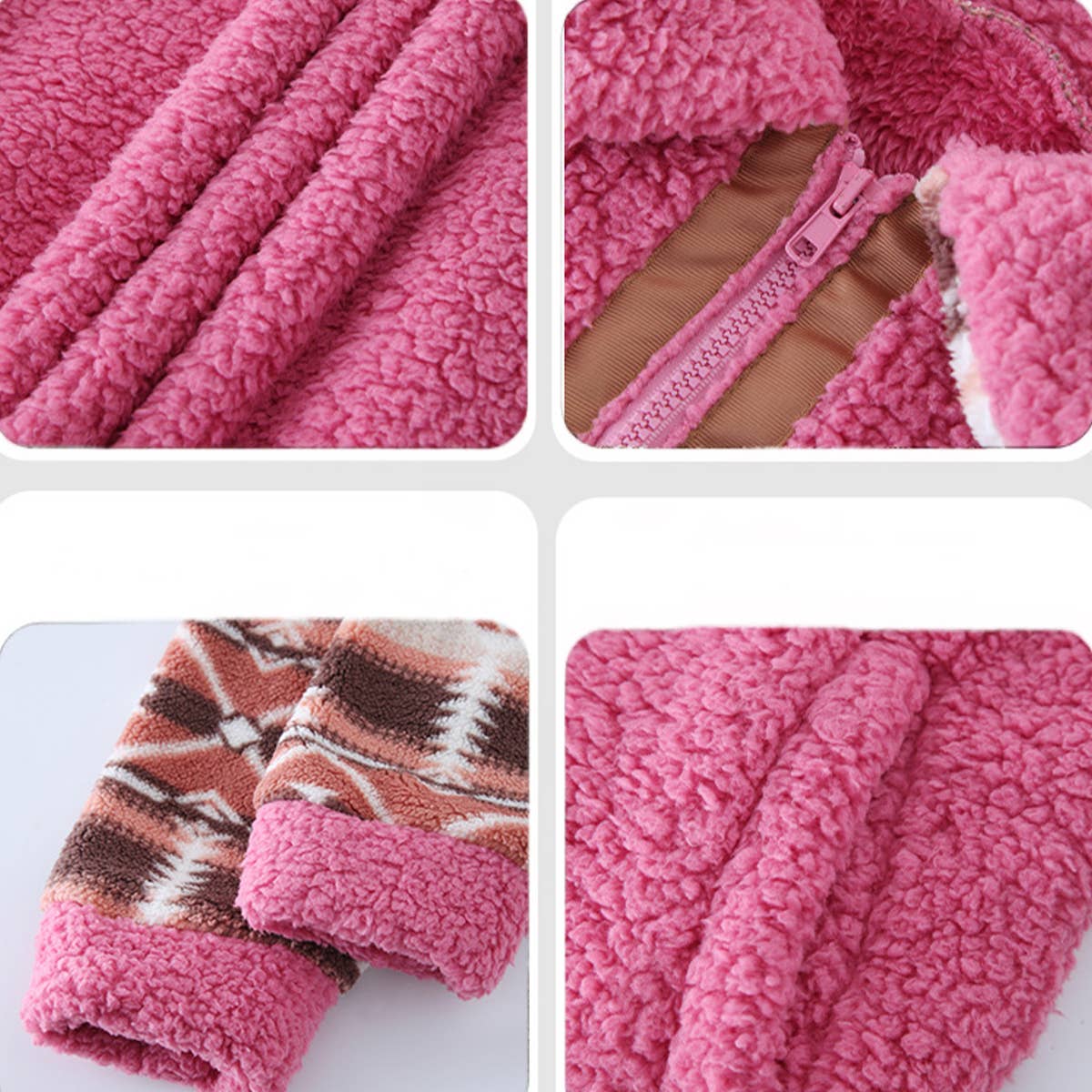 CLAN STYLE LONG SLEEVE LAPEL CARDIGAN FLEECE COAT