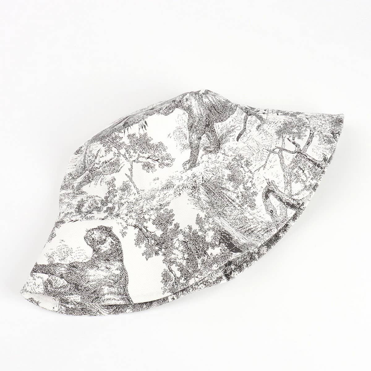 CWAH3276_NEW INK PAINTING FASHION TIE-DYE BUCKET HAT