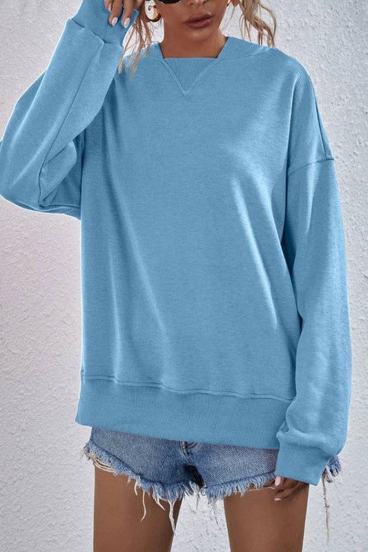 CWTBLL2619_WINTER CASUAL FLEECE LONG-SLEEVED HOODIE