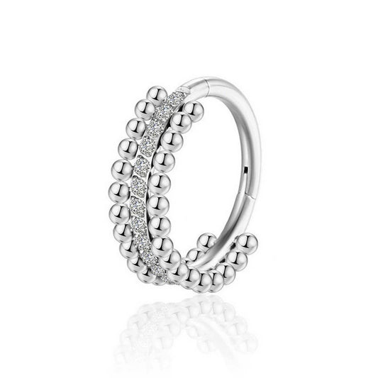 Sparkly Zircon Seamless Nose Hoop Ring_CWMM9536
