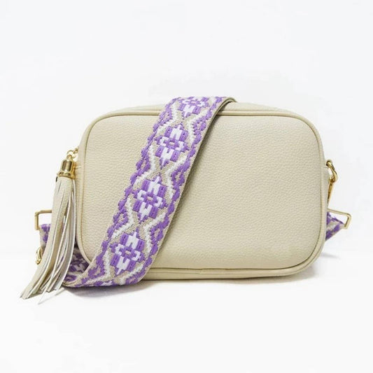 BOHEMIAN SOLID COLOR LEATHER SMALL SQUARE BAG_CWAB1810