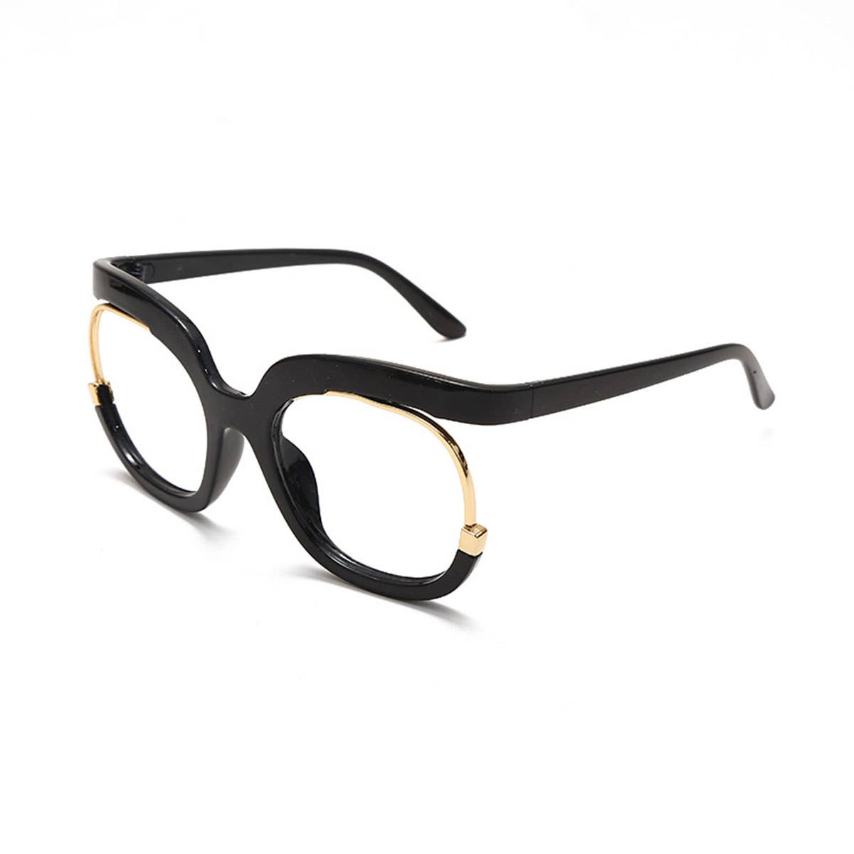 WOMEN ROUND-FRAMED GLASSES WITH LARGE FRAMES
