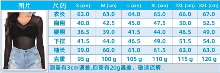 CWTBLL3868_SEXY SHEER MESH STRETCH SLIM FIT LONG SLEEVE TOP