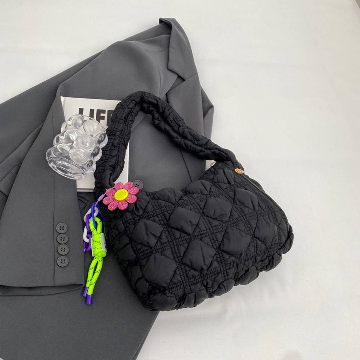 Mini Puffy Cloud Dumpling Shoulder Bag_CUAB00479