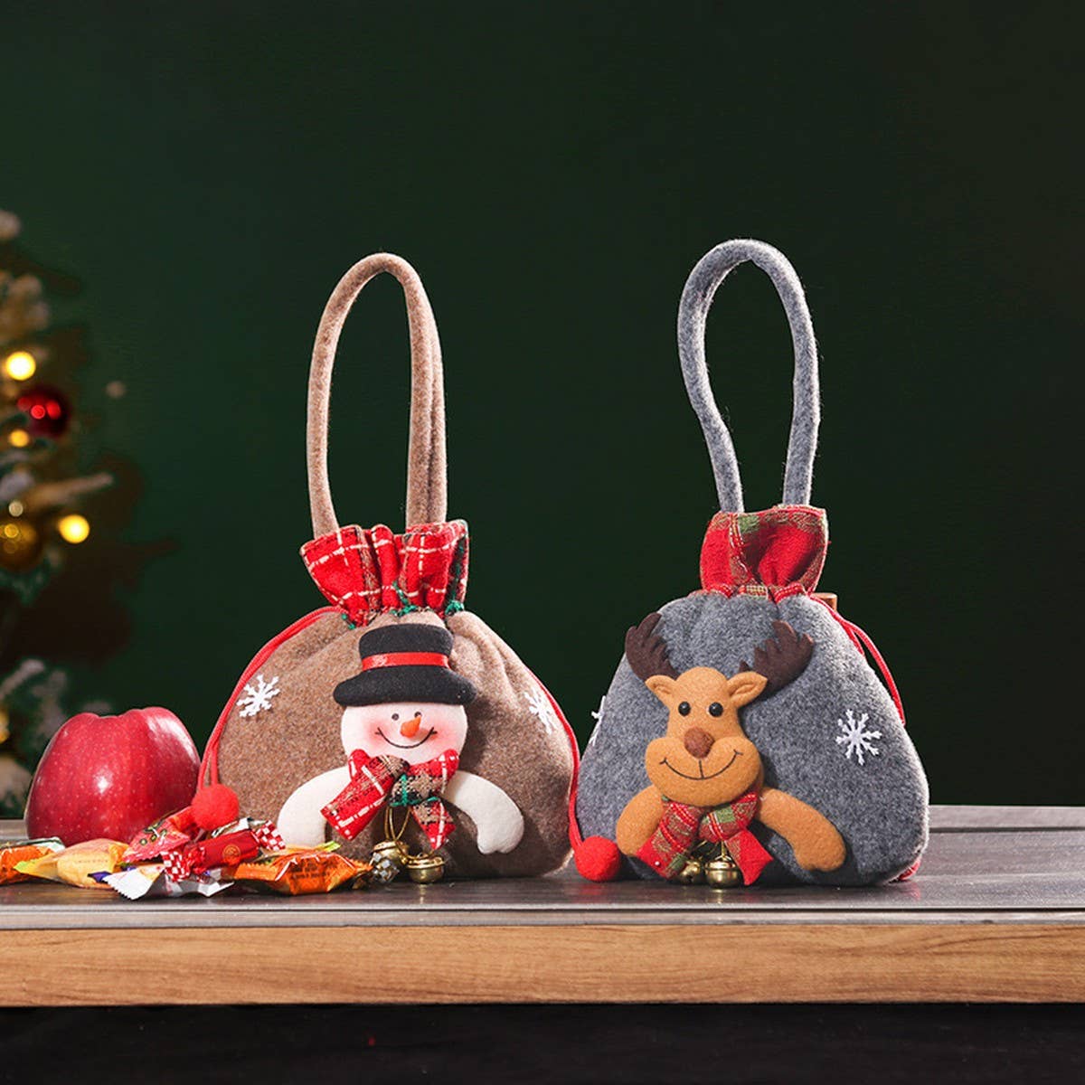CWMM9343_CHRISTMAS CANDY CHRISTMAS EVE APPLE PACKAGING BAG