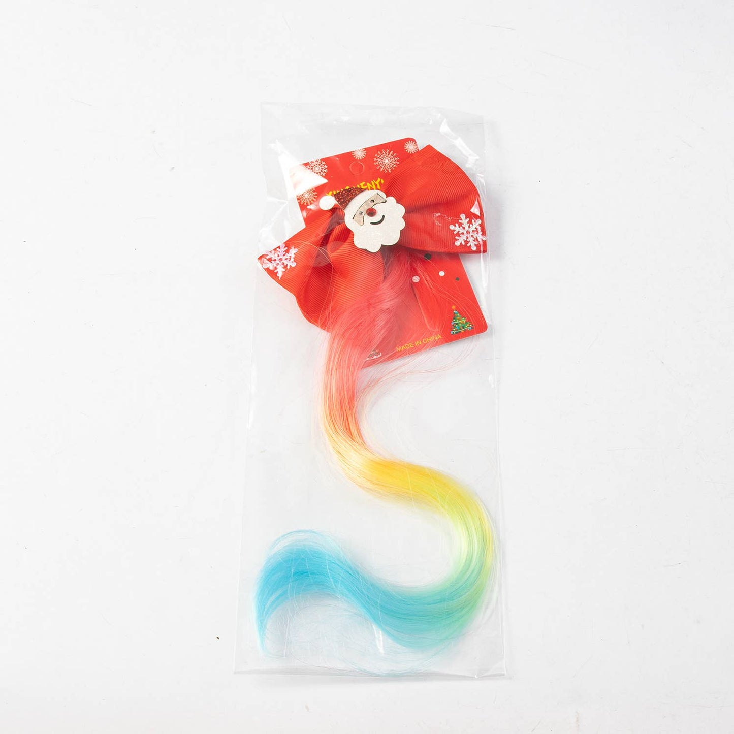 CHRISTMAS WIG SANTA CLAUS CHRISTMAS TREE BOW