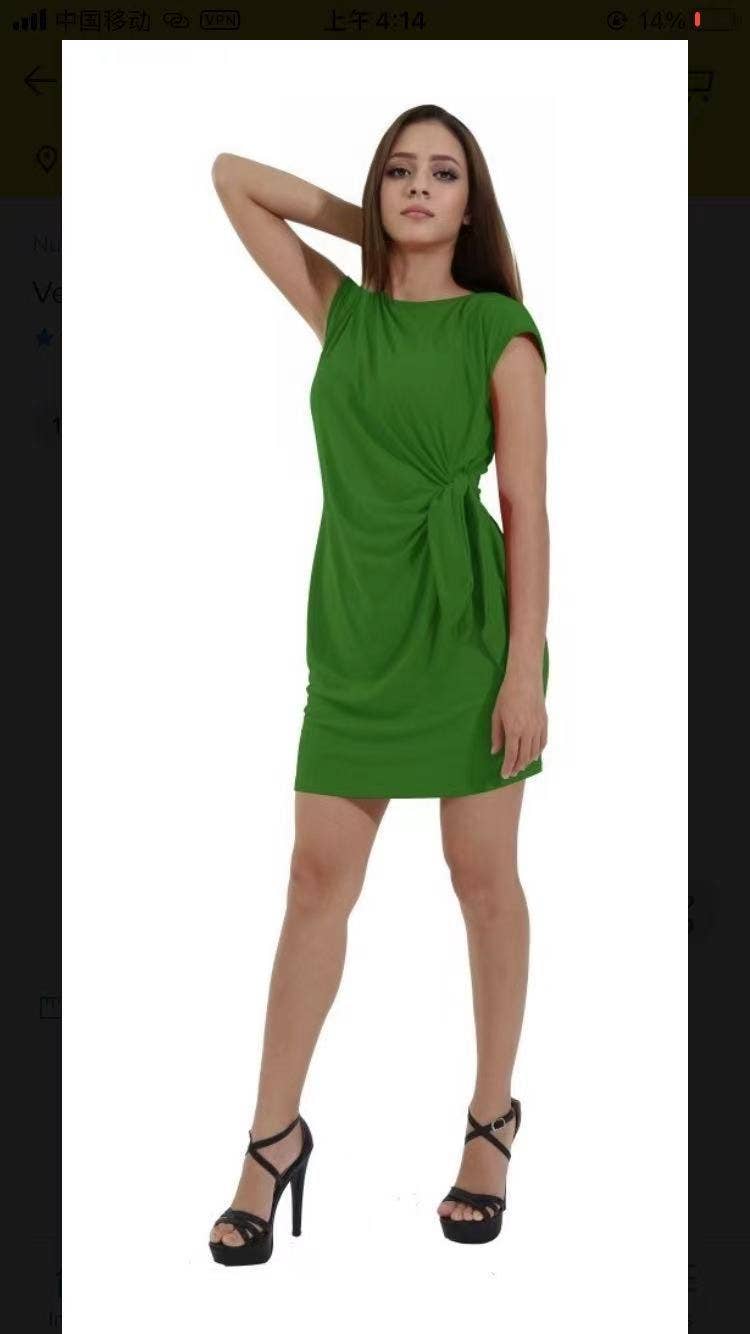 Casual color patchwork print dress