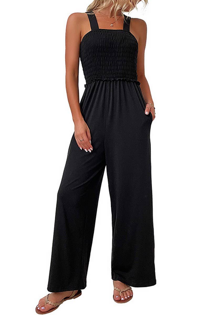 CWSJS0615_LOOSE WIDE-LEG JUMPSUIT WITH SUSPENDERS JUMPSUIT