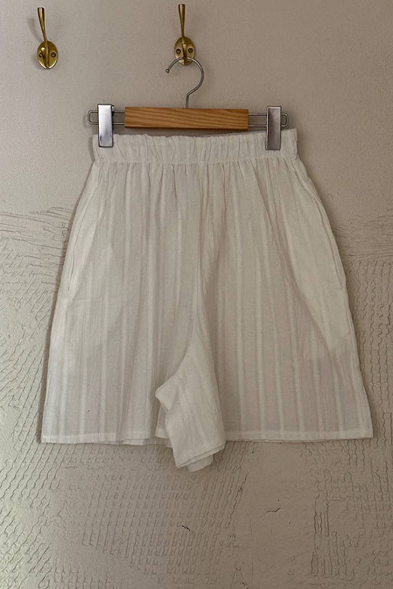 COTTON JACQUARD PYJAMAS TWO-PIECE SET