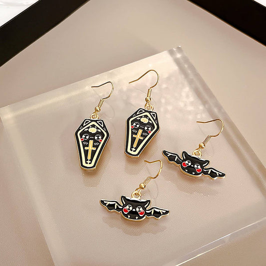 HALLOWEEN DARK OWL EARRINGS