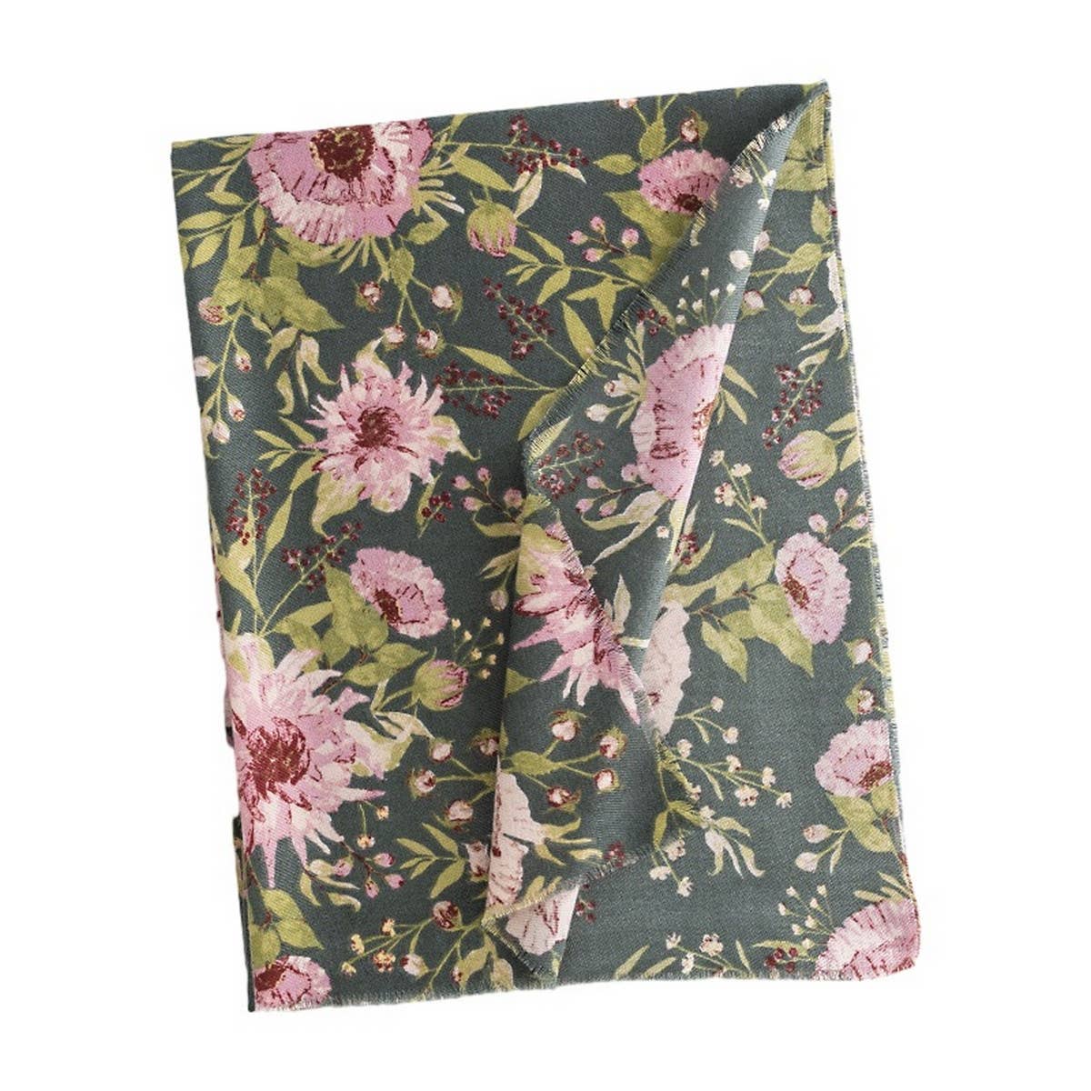 Floral Print Winter Scarf??Soft Elegant Long Shawl