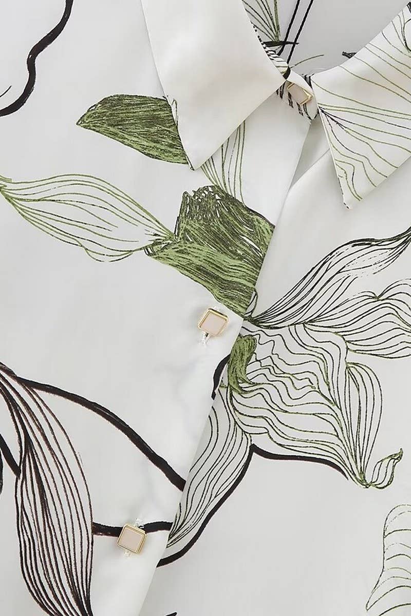 CWTSTL2748_NEW PRINTED SATIN LAPEL SHIRT FOR WOMEN