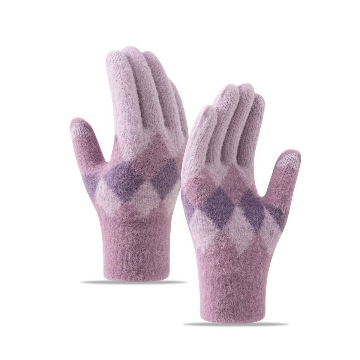 CWAG00557_WOMEN WINTER  KNIT TOUCHSCREEN GLOVES