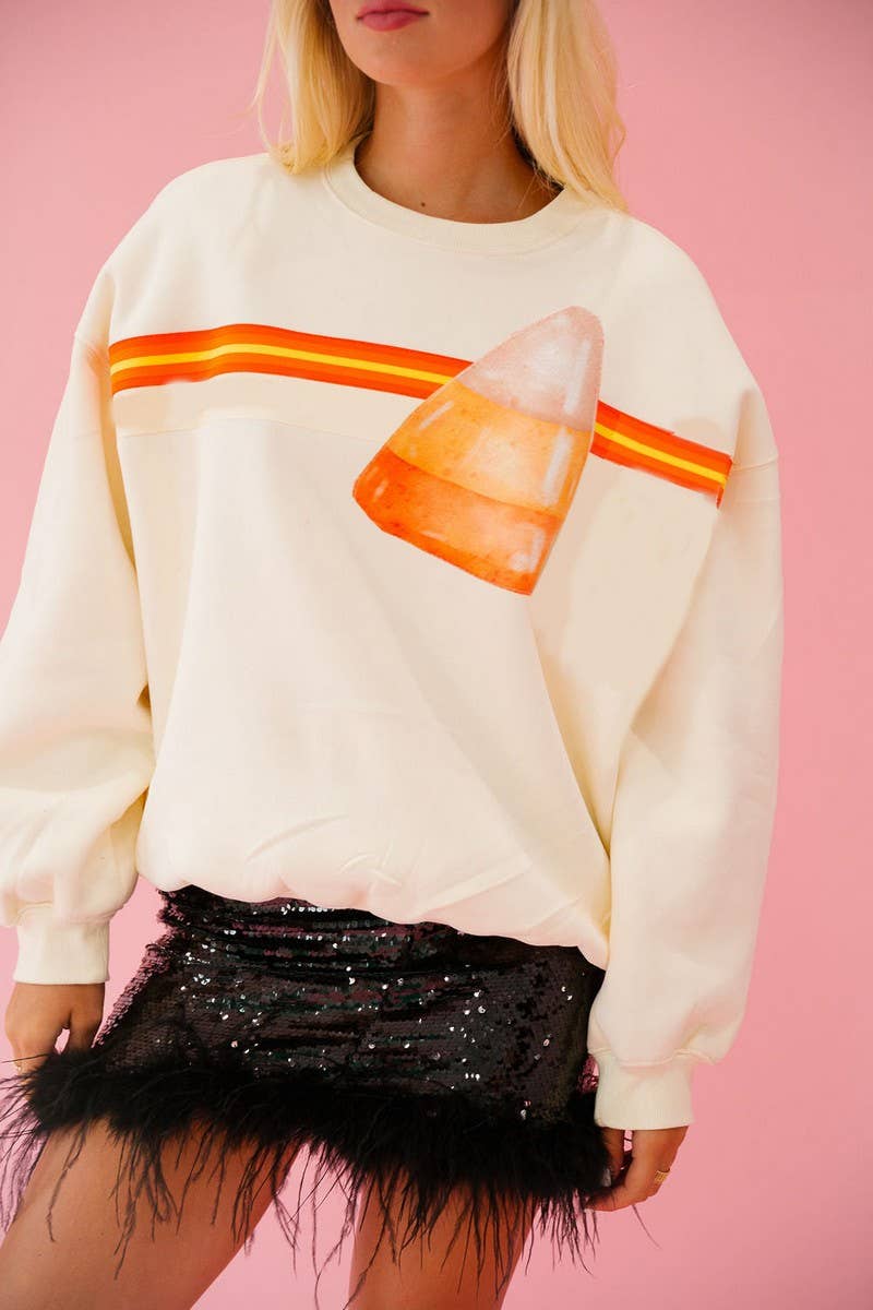 CWTBLL01229_HALLOWEEN SEQUINED LOOSE SWEATSHIRT
