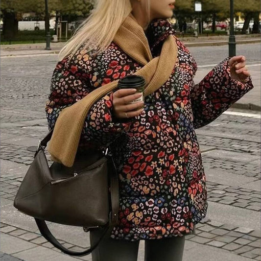 FASHION FLORAL KNITTED OLD MONEY COTTON COAT