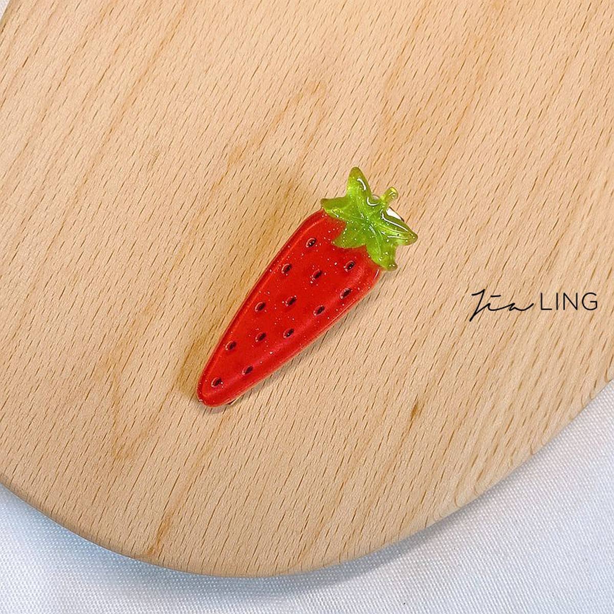 CHILDREN'S WATERMELON CARROT HAIR CLIP