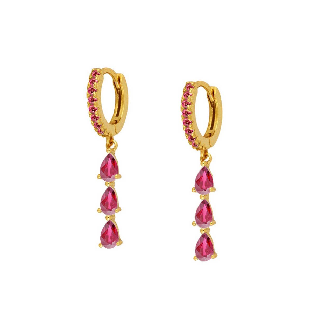 TEARDROP SHAPE MINIMALIST FASHION EARRINGS