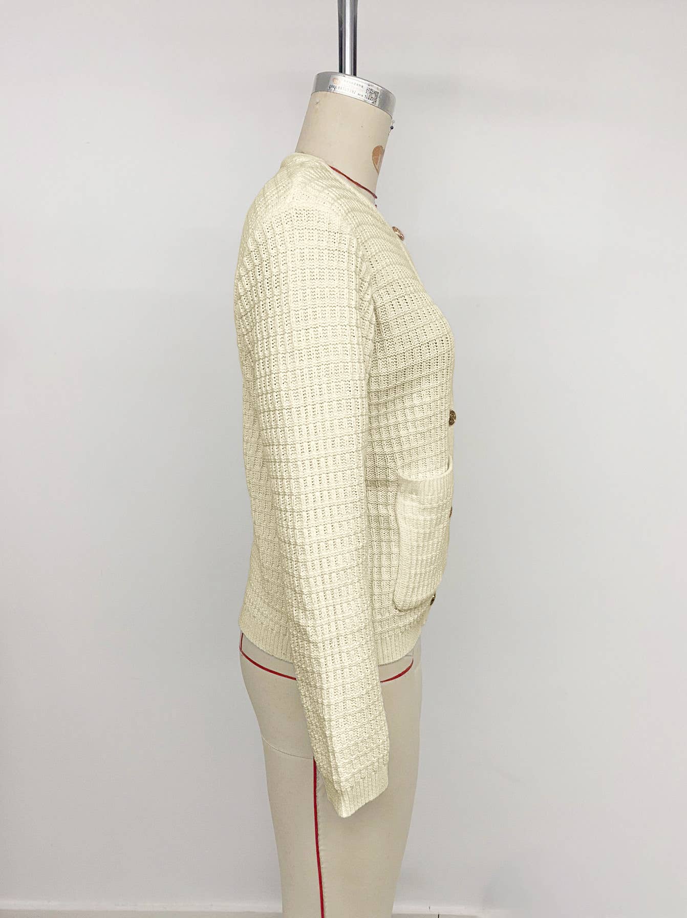 Casual Korean-style metal button cardigan