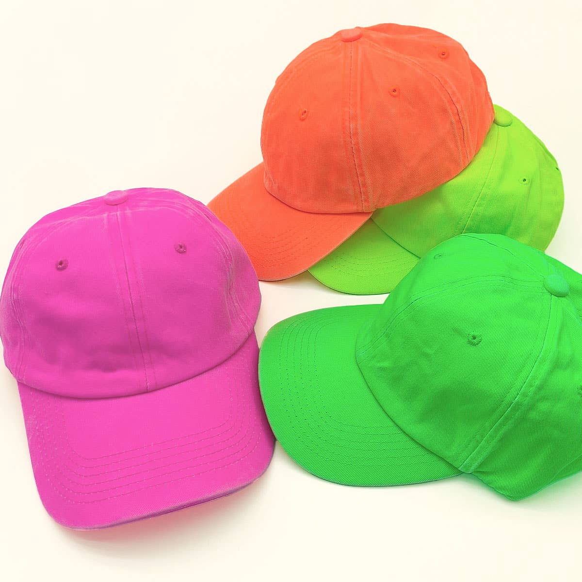 Parent-Child Neon Baseball Cap - Soft Brim Sun Hat CWAH1222