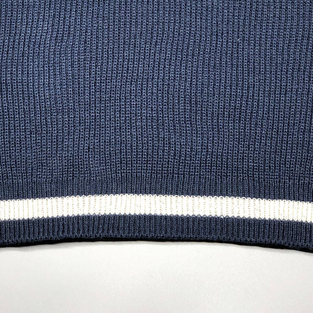 Deep V-neck loose off-the-shoulder sweater