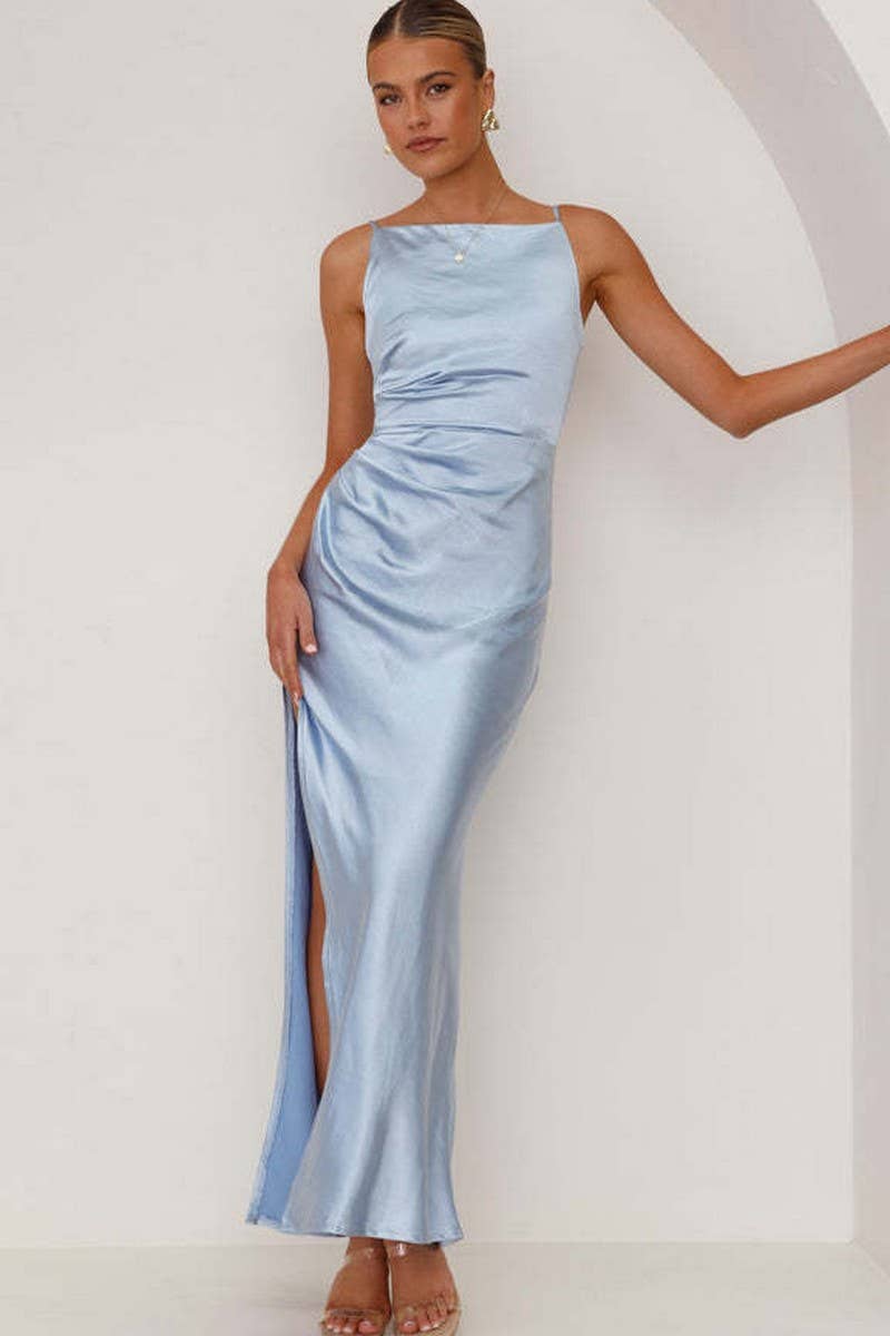 CWDMD5546_SOLID BACKLESS SPAGHETTI STRAP MIDI DRESS