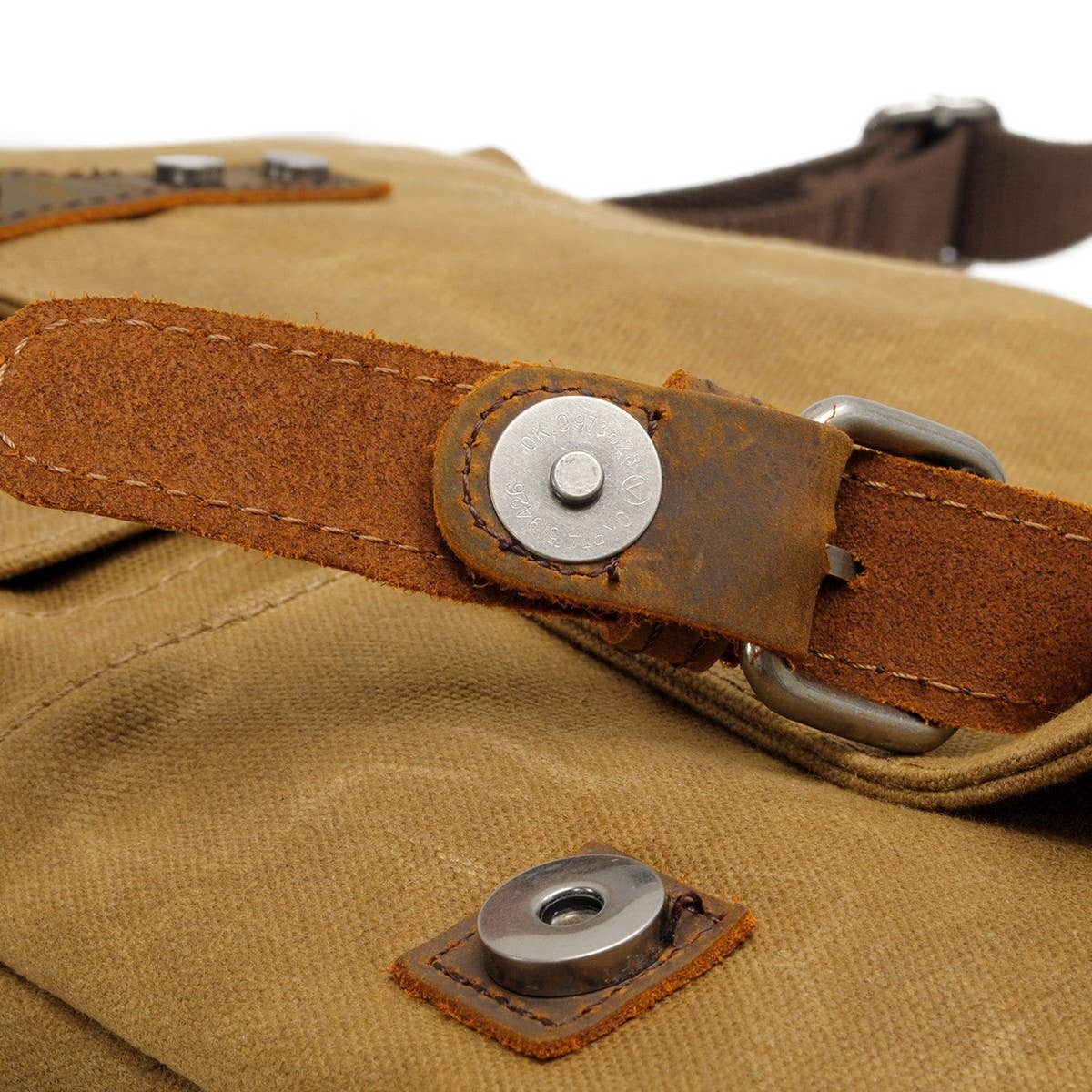Men's Vintage Canvas Messenger Laptop Bag_CWAB5556