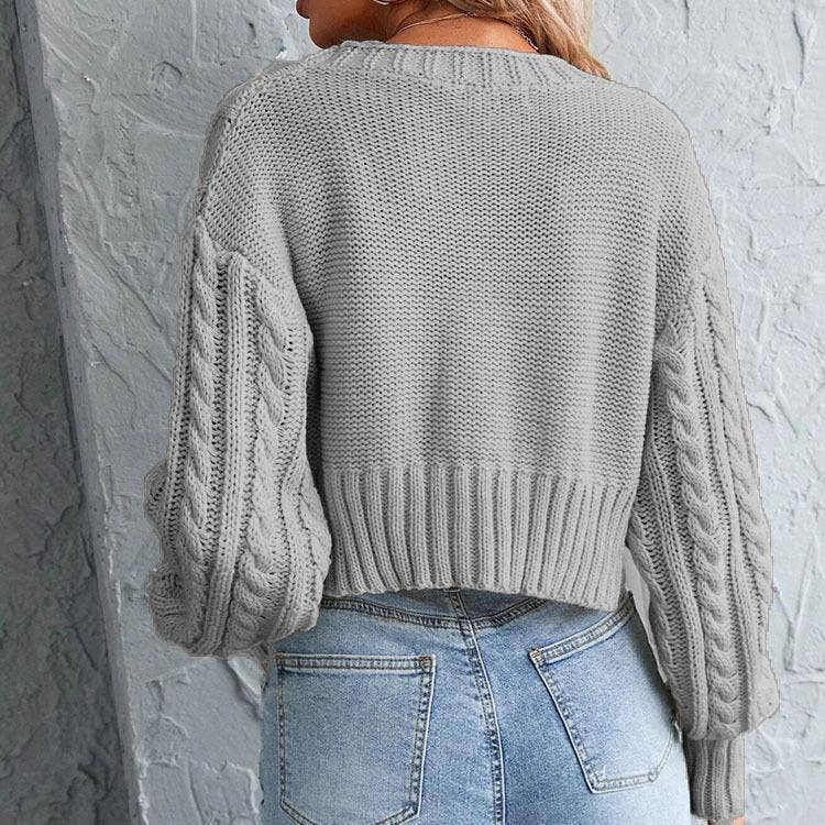 BUTTON SLIM SOLID COLOR TWO-PIECE SET