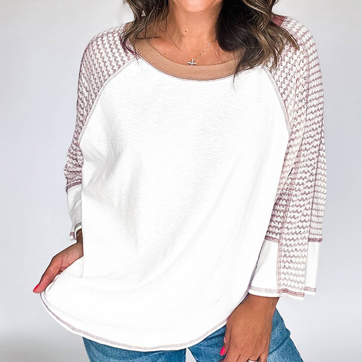 CREW-NECK CASUAL ALL-IN-ONE LOOSE PRINTED HOODIE