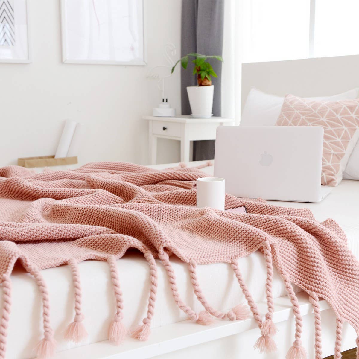 NEW SOFA COMFORTABLE KNITTED THROW BLANKET