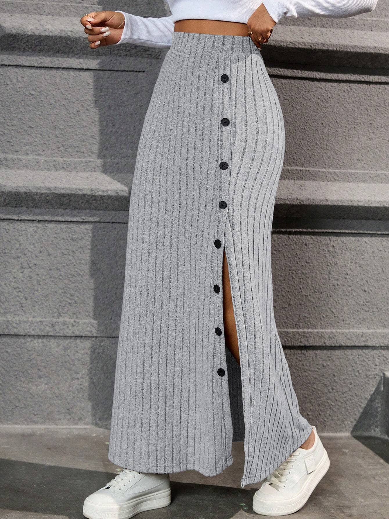 ALL-IN-ONE HIGH-WAIST LOW-HANGING COMMUTER SKIRT