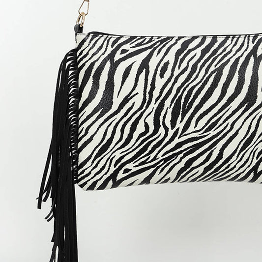 WOMEN CASUAL LEOPARD TASSEL SHOULDER BAG_CWAB0803