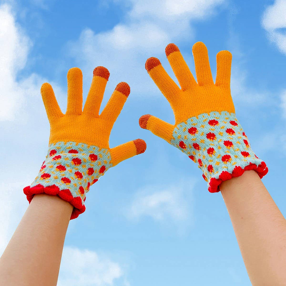 Cute Knit Gloves for Women ? Touchscreen Warm_CWAG0147